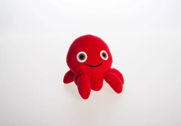 Toy or octopus soft toy on the background. — Stock Photo, Image
