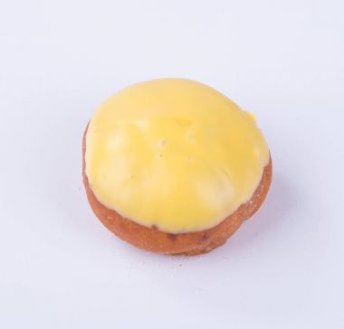 çörek veya bir arka plan üzerinde lezzetli çörek.