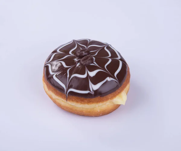 Donut oder Schokolade Donut auf einem Hintergrund. — Stockfoto