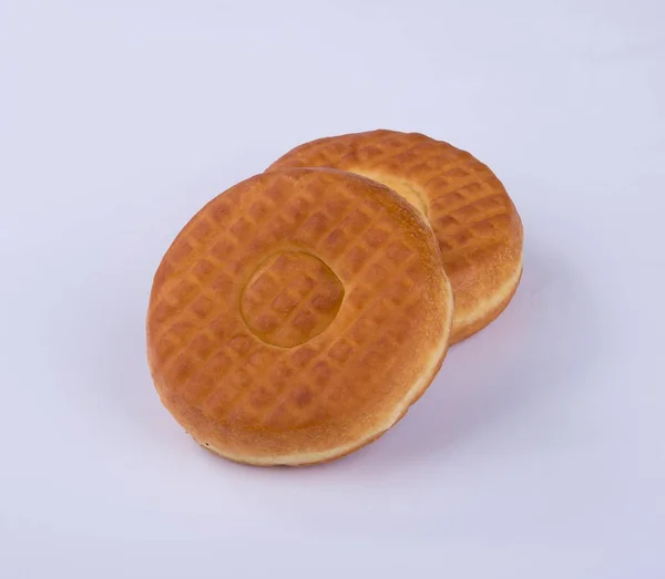 Çörek Veya Bir Arka Plan Üzerinde Taze Çörek — Stok fotoğraf