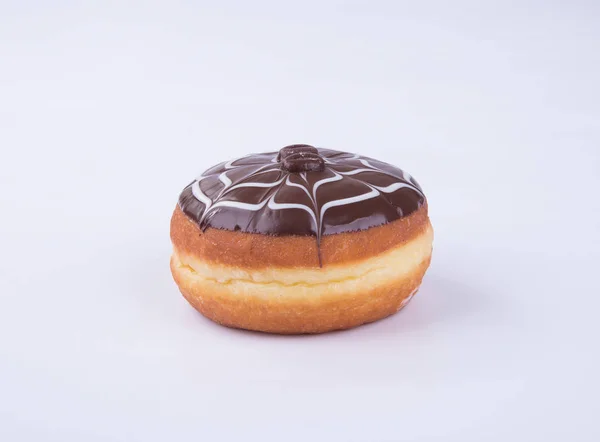 Dona Donut Chocolate Sobre Fondo Fotos De Stock