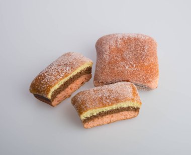 bir arka plan üzerinde çörek veya şeker çörek.