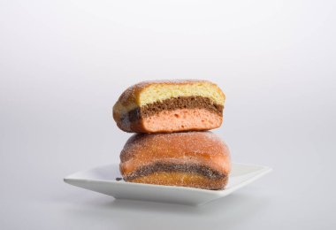 bir arka plan üzerinde çörek veya şeker çörek.