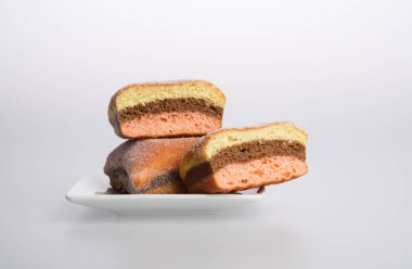 bir arka plan üzerinde çörek veya şeker çörek.