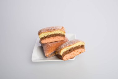 bir arka plan üzerinde çörek veya şeker çörek.