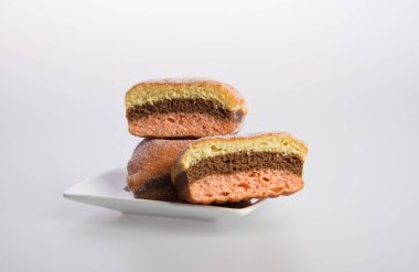 bir arka plan üzerinde çörek veya şeker çörek.