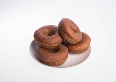 çörek veya bir arka plan üzerinde taze çörek.