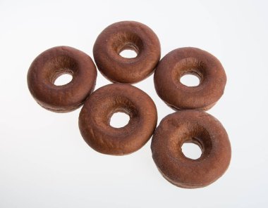 çörek veya bir arka plan üzerinde taze çörek.