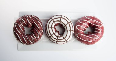 çörek veya bir arka plan üzerinde taze çörek.