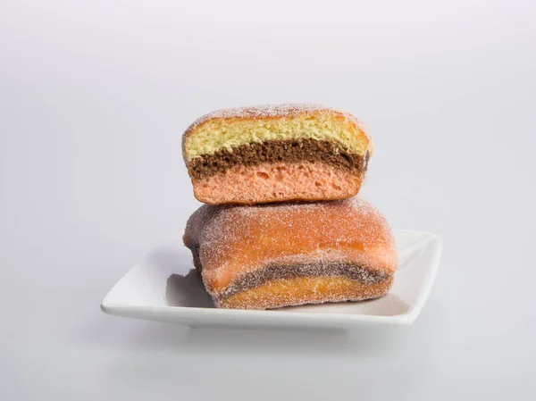 Donut oder Zucker Donut auf einem Hintergrund. — Stockfoto