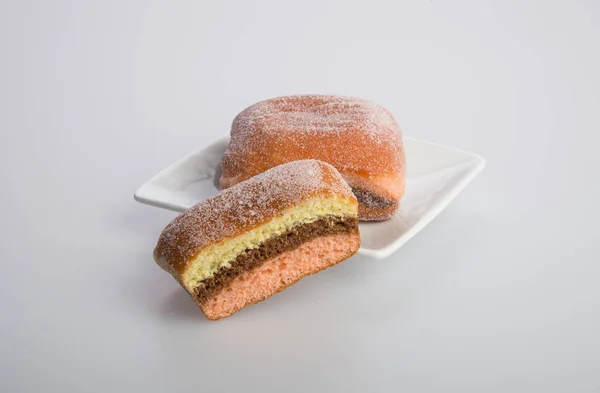 Donut oder Zucker Donut auf einem Hintergrund. — Stockfoto