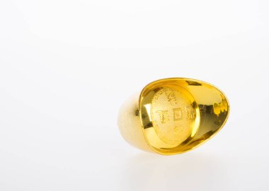 Altın veya Çin Altın külçe demek sembolleri zenginlik ve refah