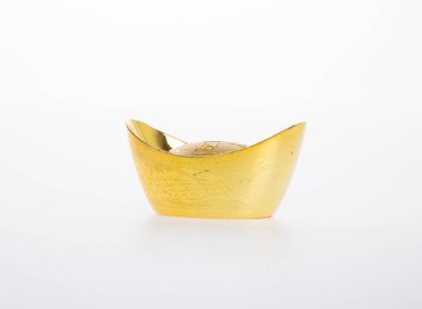 Altın veya Çin Altın külçe demek sembolleri zenginlik ve refah