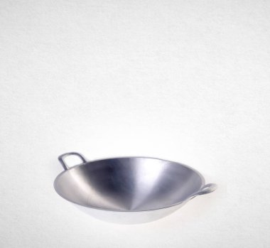 Wok veya bir arka plan üzerinde Asya yemek wok.