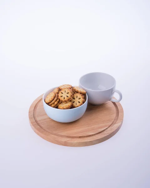 Cookies or Tea and cookies on background. — Stock Photo, Image