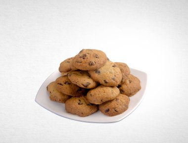 Tanımlama bilgileri veya arka plan üzerinde çikolata Çerezler.