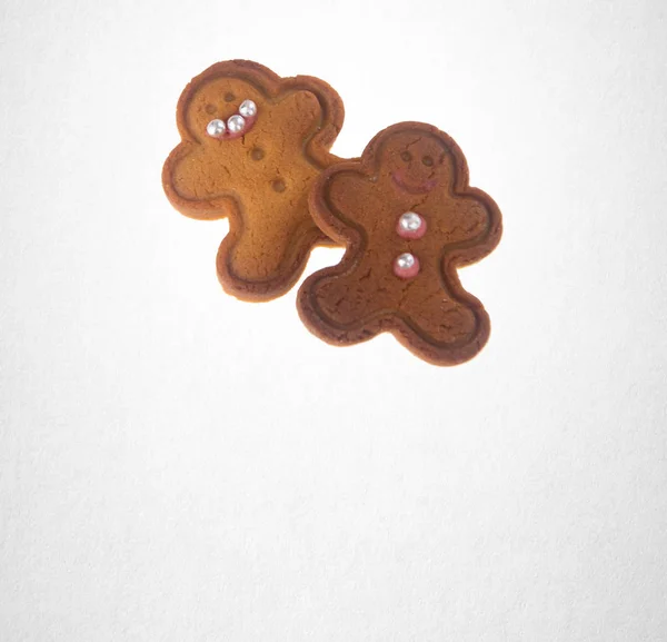 Cookie ou Cookie de Noël sur le fond . — Photo