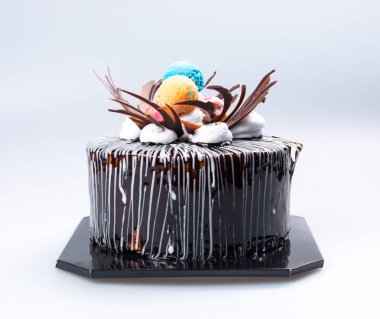 pasta ya da kek için tatil bir arka plan üzerinde.