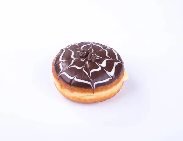 Donut Lub Czekolada Pączek Tle — Zdjęcie stockowe