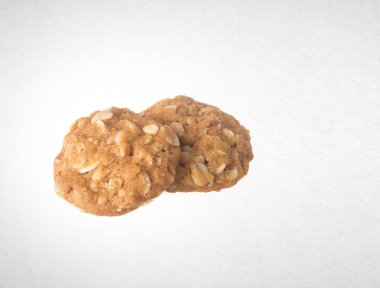 Kurabiye ya da badem çikolatalı çerezleri arka plan üzerinde.