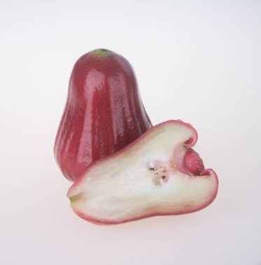 Rose elma. Rose apple arka planda