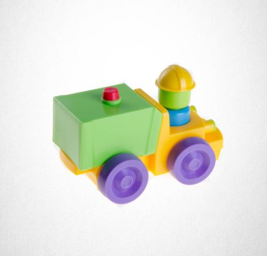 Oyuncak ya da arka planda oyuncak araba