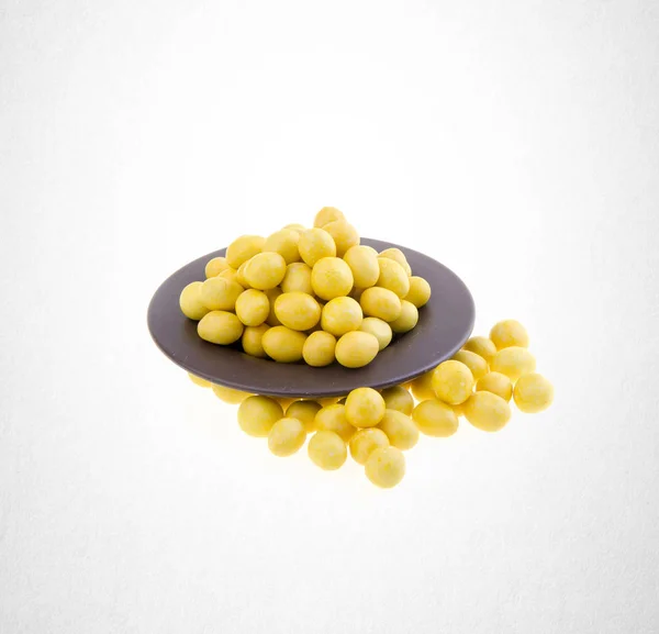 Erdnüsse Oder Knusprig Beschichtete Erdnüsse Auf Hintergrund — Stockfoto