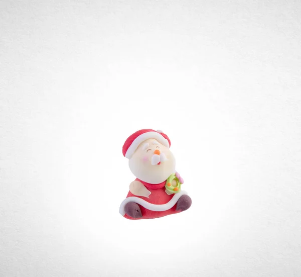 Figurine Père Noël Père Noël Sur Fond — Photo