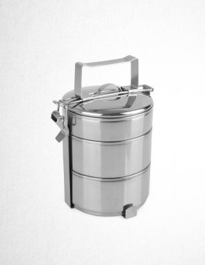 Tiffin veya Tiffin taşıyıcı bir arka plan üzerinde.