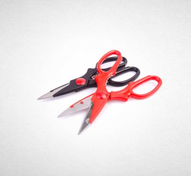 makas veya bir arka plan üzerinde mutfak makas.