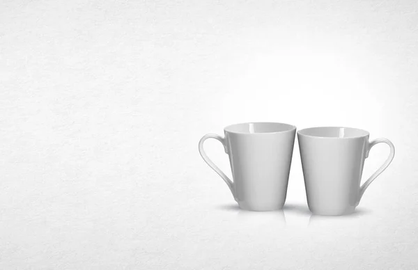 Tasse oder Keramikbecher auf dem Hintergrund. — Stockfoto
