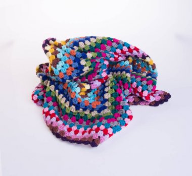 tığ işi veya bir arka plan üzerinde tığ işi battaniye.