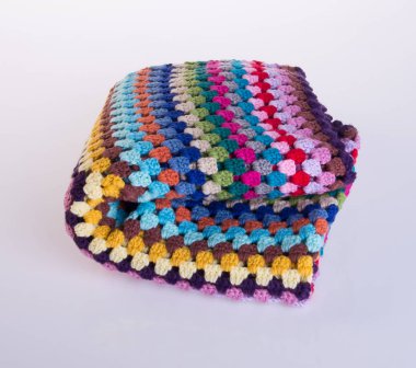 tığ işi veya bir arka plan üzerinde tığ işi battaniye.