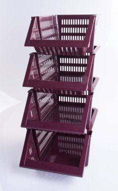 raf veya bir arka plan üzerinde gıda raf.