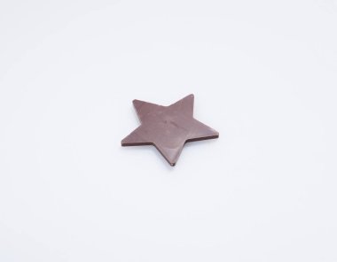 Bir arka plan üzerinde çikolata veya çikolata yıldız.