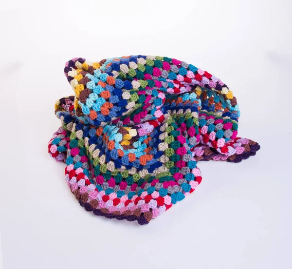 tığ işi veya bir arka plan üzerinde tığ işi battaniye.