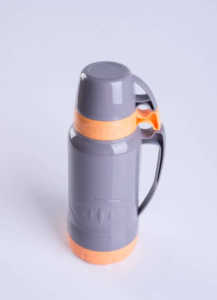Thermo or Thermo flask on a background. — Stock Photo, Image