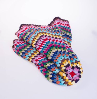 tığ işi veya bir arka plan üzerinde tığ işi battaniye.