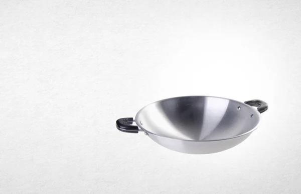 Wok veya bir arka plan üzerinde Asya yemek wok. — Stok fotoğraf