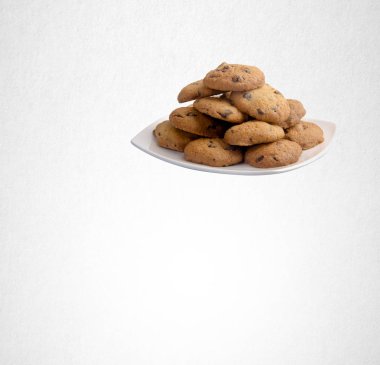 Tanımlama bilgileri veya arka plan üzerinde çikolata Çerezler