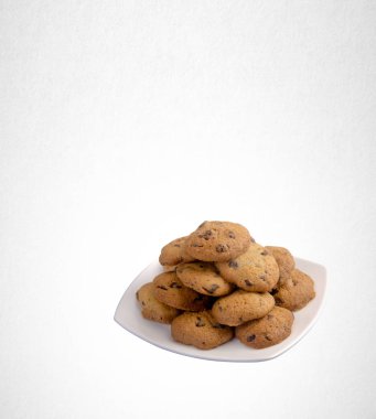 Tanımlama bilgileri veya arka plan üzerinde çikolata Çerezler