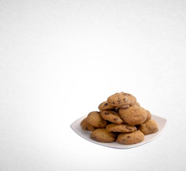 Tanımlama bilgileri veya arka plan üzerinde çikolata Çerezler