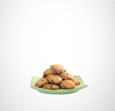 Tanımlama bilgileri veya arka plan üzerinde çikolata Çerezler