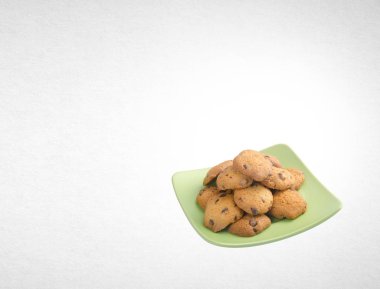 Tanımlama bilgileri veya arka plan üzerinde çikolata Çerezler