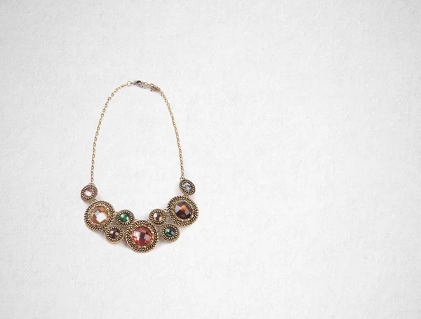 Jewellery Fashion Necklace Background — Stock Photo, Image