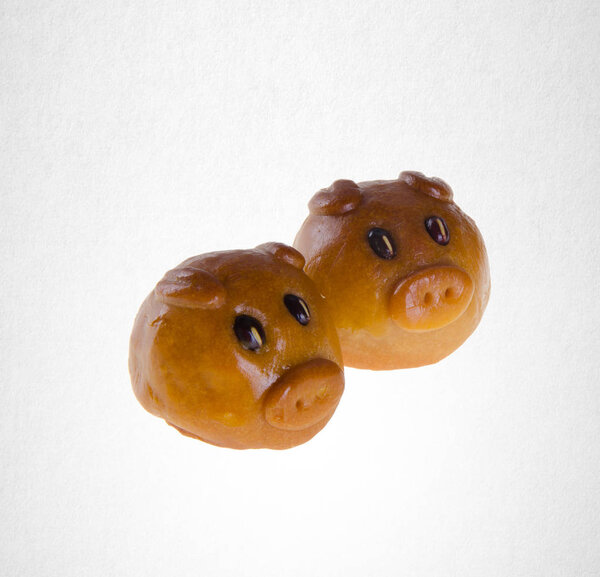 лунный торт или лунный торт на заднем плане
