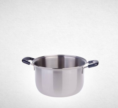 pot veya paslanmaz çelik bir arka plan üzerinde pot pişirme