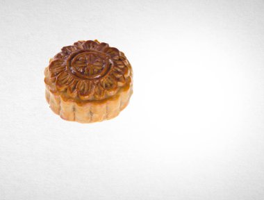 Moon pasta veya bir arka plan üzerinde Çince moon pasta.