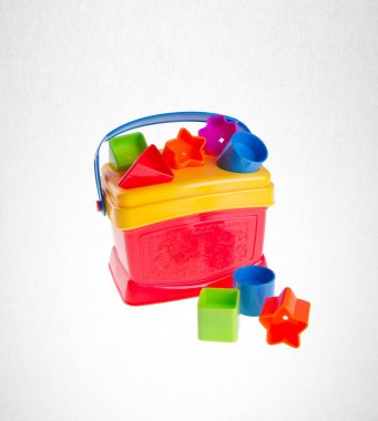 Şekil Sıralayıcısı veya Childs şekil sıralayıcısı bir arka plan üzerinde oyuncak