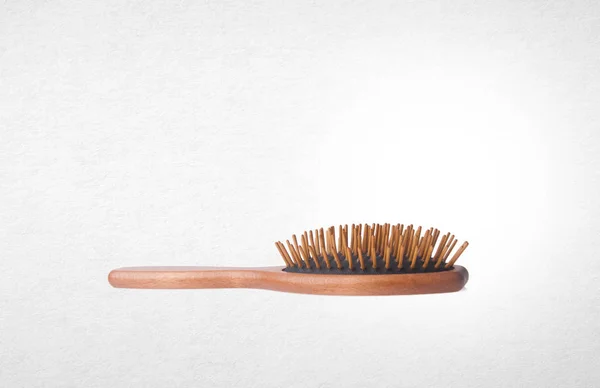 Hairbrush Wooden Hairbrush Background — Stock Photo, Image